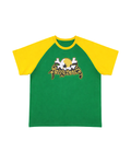 Barry Bones Raglan Tee (Green/Yellow)
